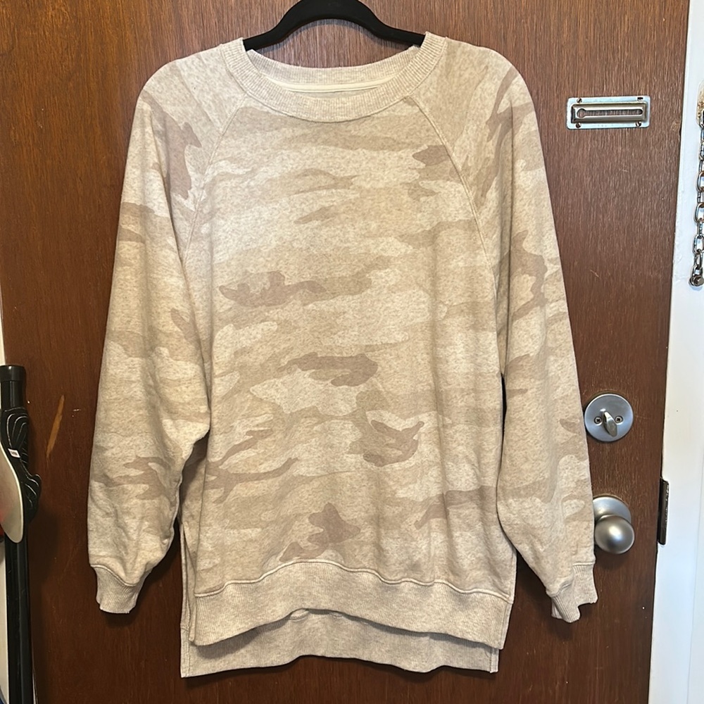 American Eagle Oversized Camo Sweater